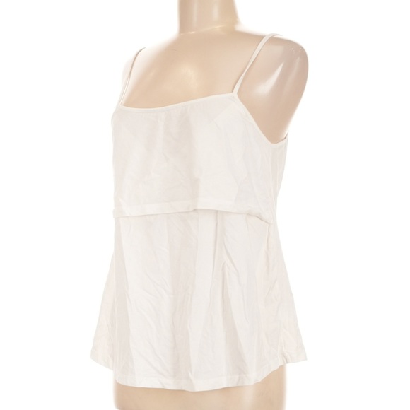 emxee Tops - White Layered Spaghetti-Strap Cami